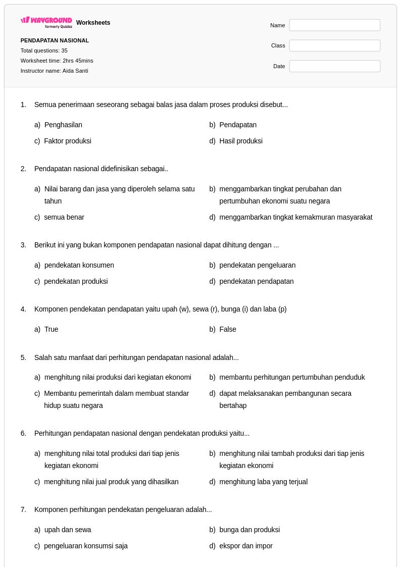 10 Rahasia Menjawab Soal Essay Ekonomi Kelas 11 Semester 1 Tentang Pendapatan Nasional 10 Rahasia Menjawab Soal Essay Ekonomi Kelas 11 Semester 1 Tentang Pendapatan Nasional