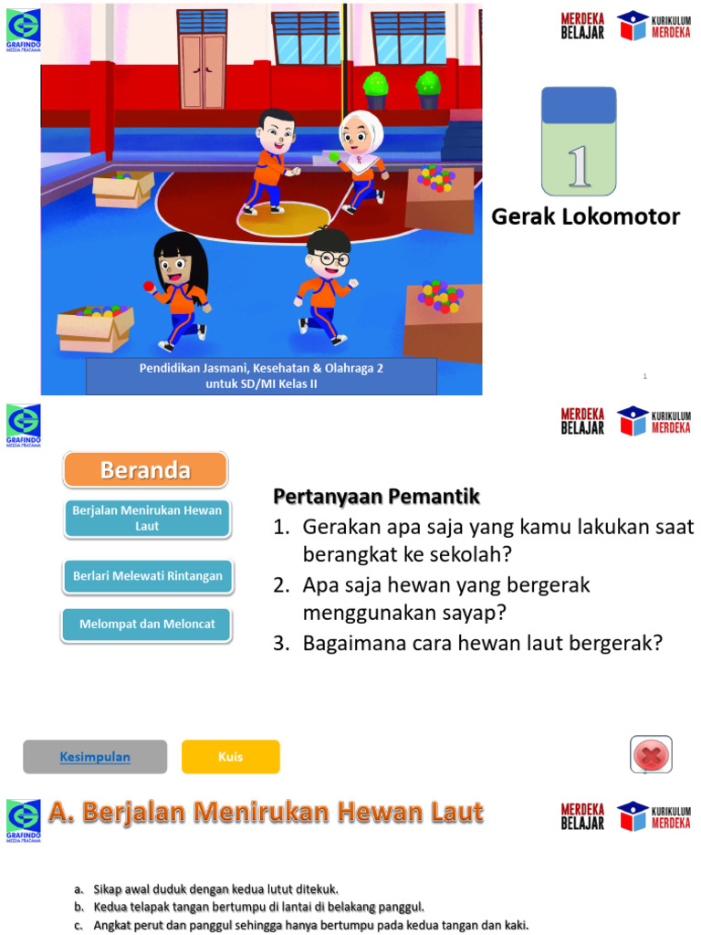 15 Contoh Soal Gerak Lokomotor Menirukan Hewan Kelas 3 SD Beserta Kunci Jawaban Terbaru