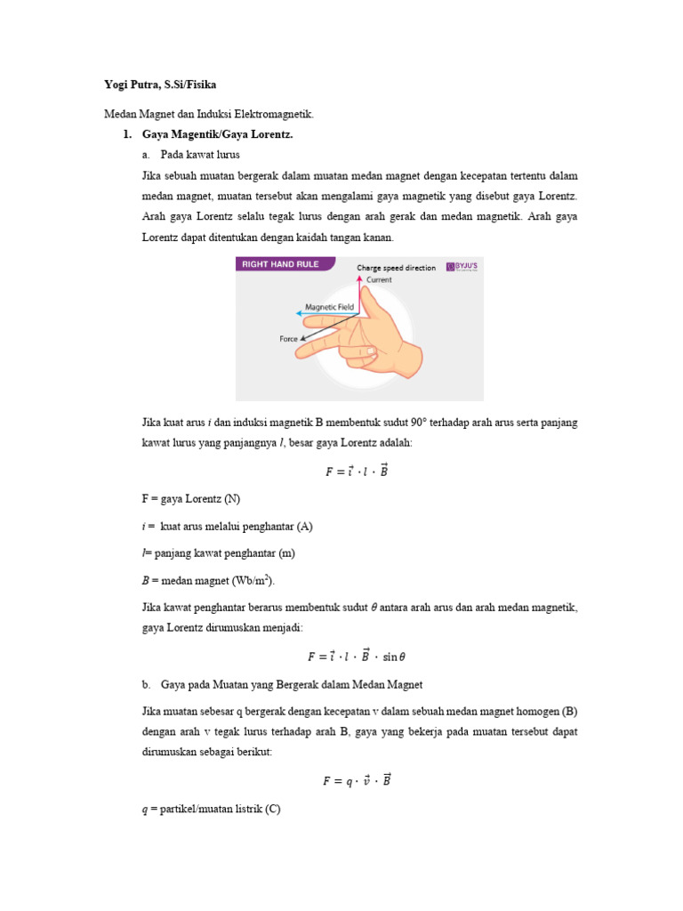 Gaya Magnet Gaya Lorentz PDF