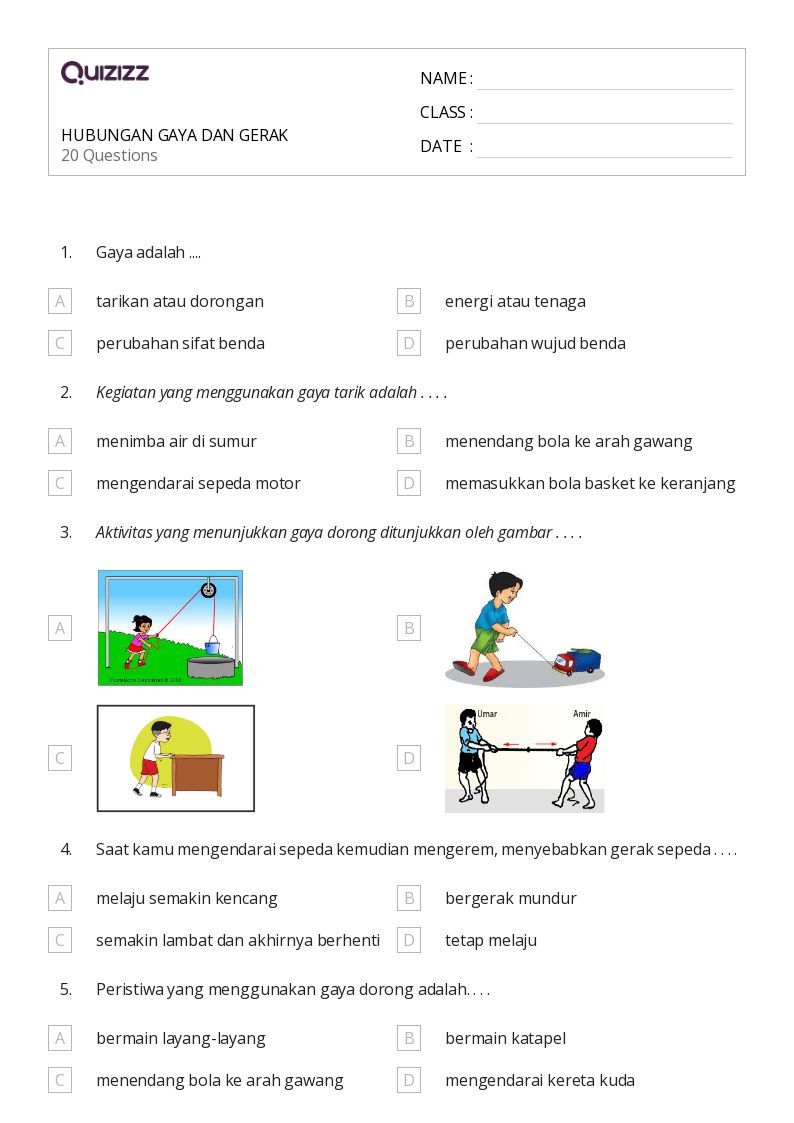 7 Rahasia Mudah Memahami Contoh Soal Gerak Benda Kelas 3 SD Semester 2 Agar Nilai Bagus