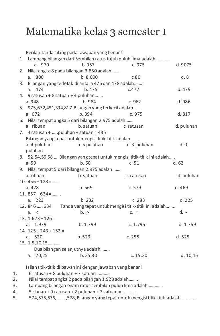 Soal Mtk Kelas 3 Sd Antara Soal Mtk Kelas 3 Sd Antara