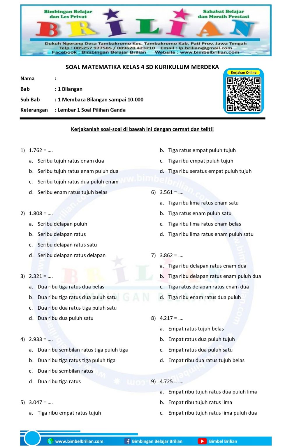 Asah Kemampuan Matematika Si Kecil Kumpulan Contoh Soal Pilihan Ganda Asah Kemampuan Matematika Si Kecil Kumpulan Contoh Soal Pilihan Ganda