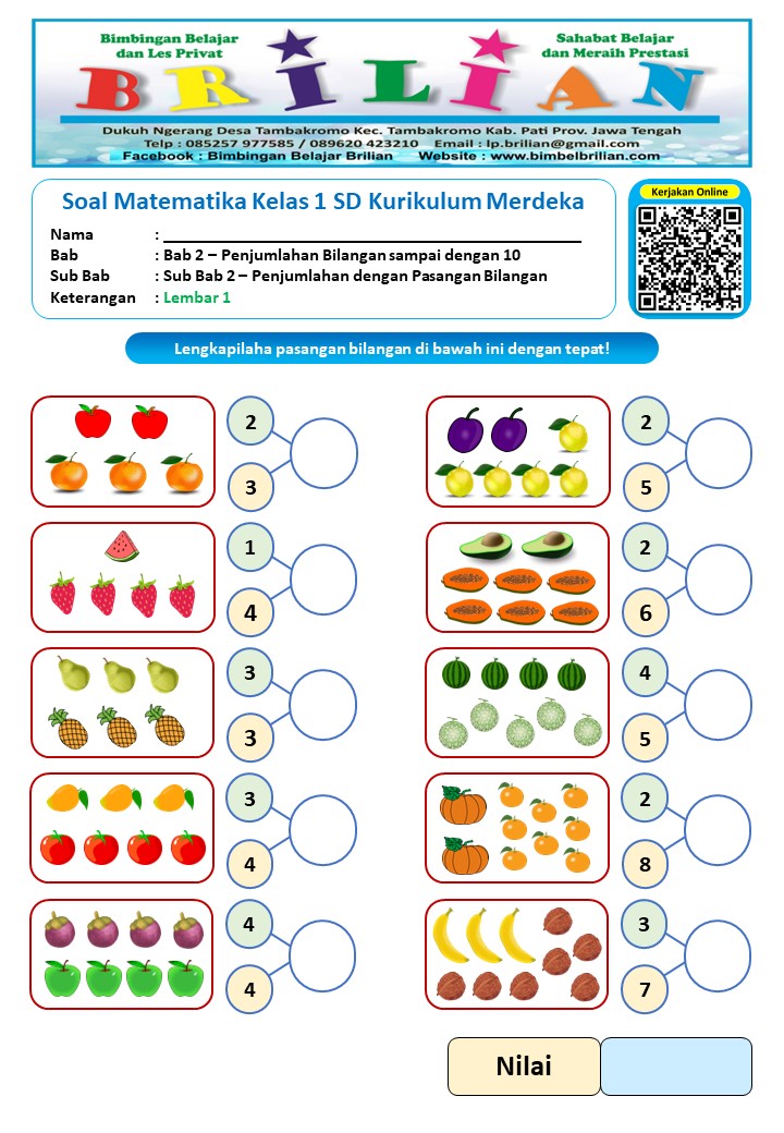5 Latihan Soal Tambahan Kelas 1 yang Wajib Diketahui Orang Tua Sebelum Anak Masuk SD 5 Latihan Soal Tambahan Kelas 1 yang Wajib Diketahui Orang Tua Sebelum Anak Masuk SD