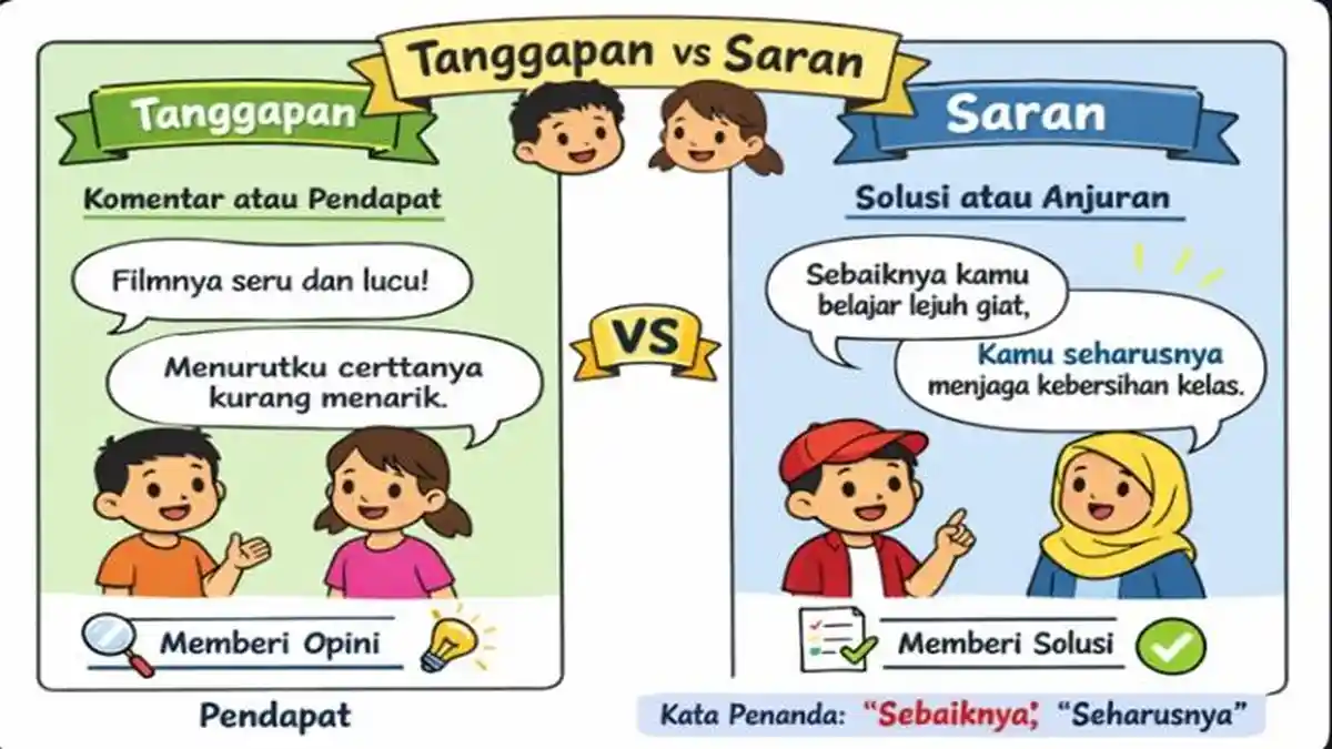 Akhirnya Terungkap 3 Soal Tanggapan dan Saran Bahasa Indonesia Kelas 3 yang Wajib Dikuasai Akhirnya Terungkap 3 Soal Tanggapan dan Saran Bahasa Indonesia Kelas 3 yang Wajib Dikuasai