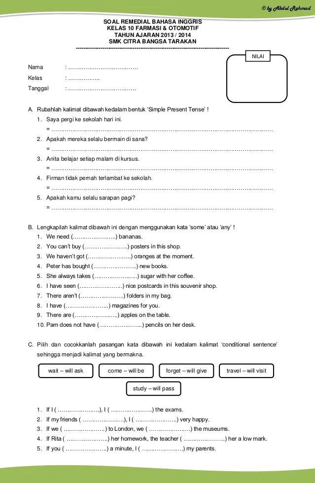 Yuk Lihat 16 Contoh Soal Bahasa Dan Sastra Inggris Kelas 10 Terbaru Yuk Lihat 16 Contoh Soal Bahasa Dan Sastra Inggris Kelas 10 Terbaru