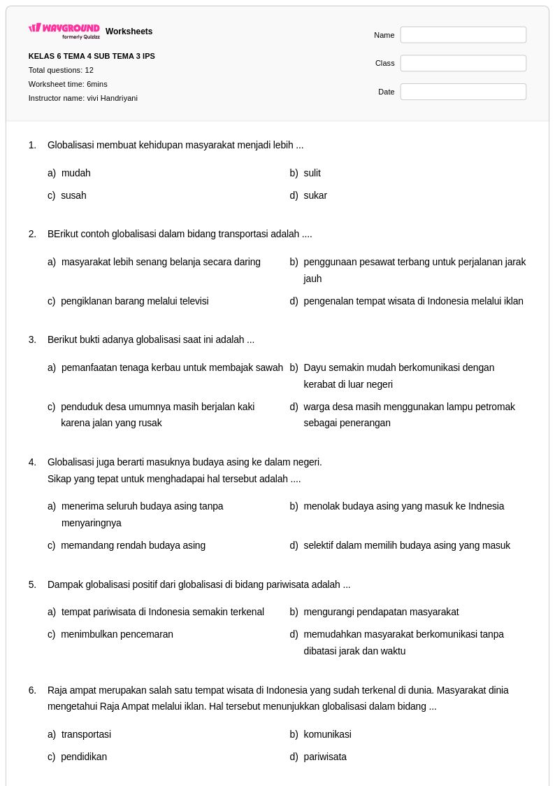 7 Rahasia Latihan Soal Tema 4 Subtema 3 Kelas 6 yang Wajib Dikuasai di Tahun 2026
