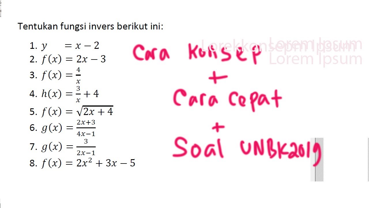 Rahasia Menguasai Contoh Soal Fungsi Invers Kelas 10 Semester 2 dengan 7 Tips Praktis 2026 Rahasia Menguasai Contoh Soal Fungsi Invers Kelas 10 Semester 2 dengan 7 Tips Praktis 2026