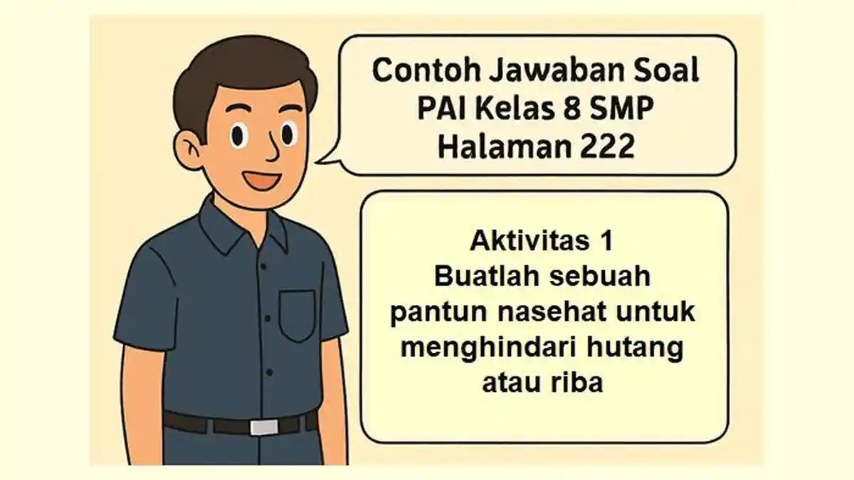 Contoh Jawaban Soal PAI Kelas 8 SMP Halaman 222 Pantun Nasehat untuk