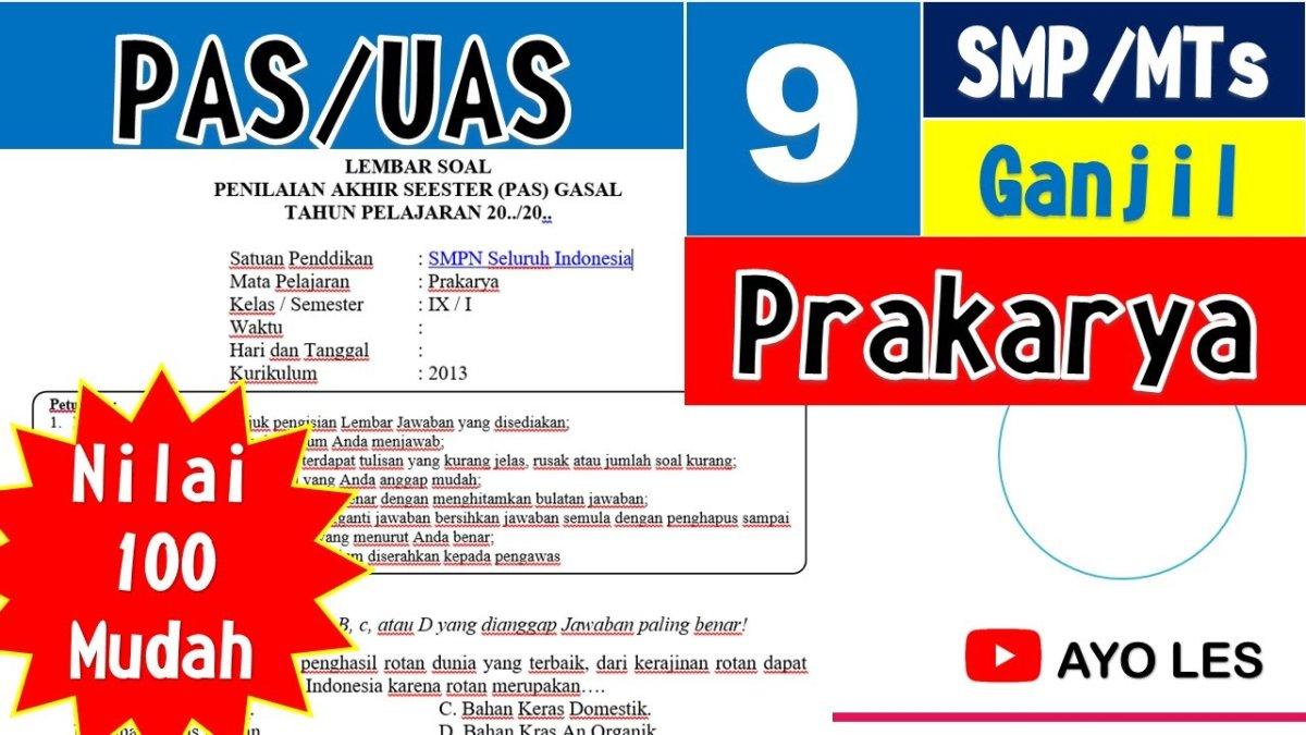 100 Soal HOTS Prakarya Bab 1 Kelas 9 yang Wajib Kamu Kuasai Sebelum Ulangan 2026