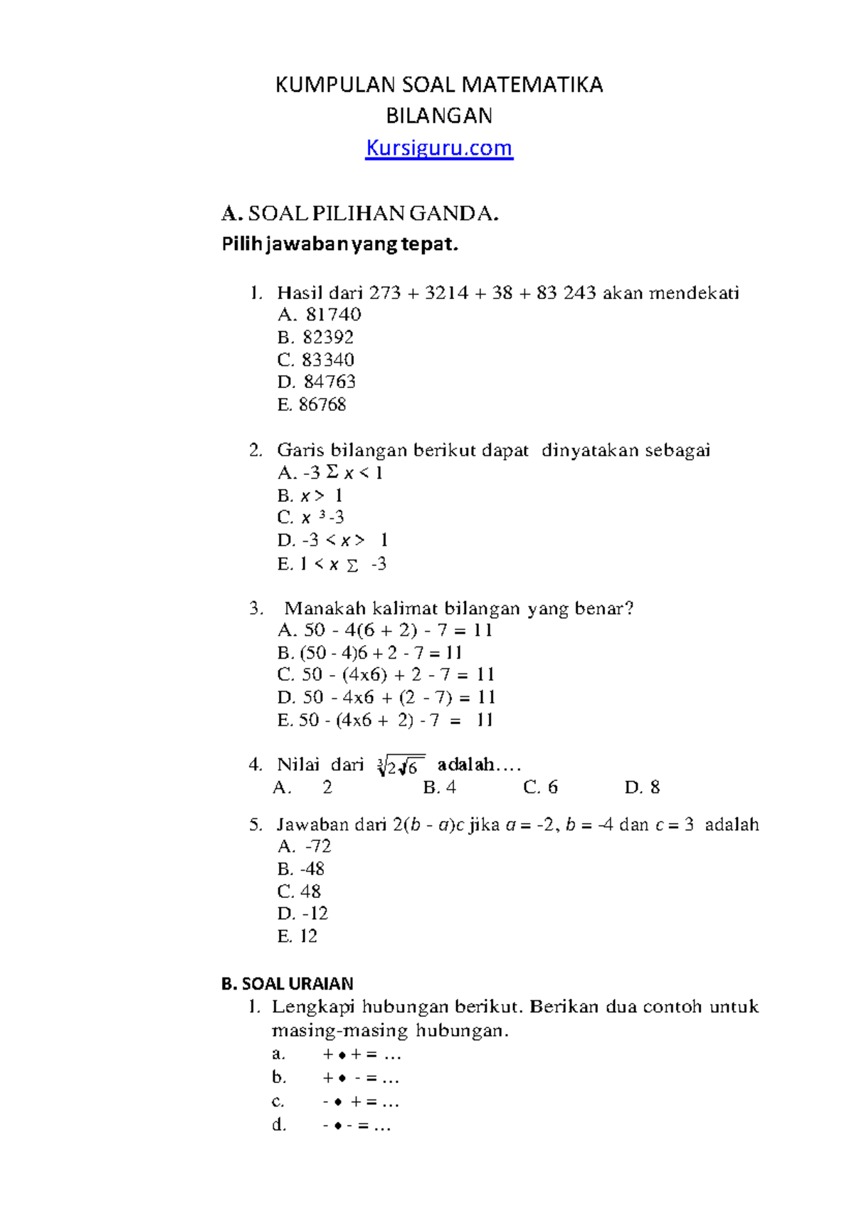 Ternyata Ini Kunci Mudah Jawab Soal Pecahan Kelas 4 PDF Agar Anak Cepat Pintar