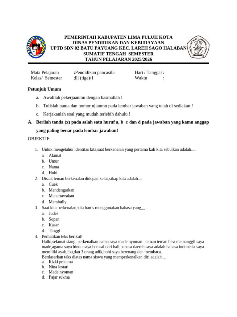 Rahasia Lulus Tanpa Remedial dengan Kumpulan soal soal ujian kelas 3 smp Terbaru