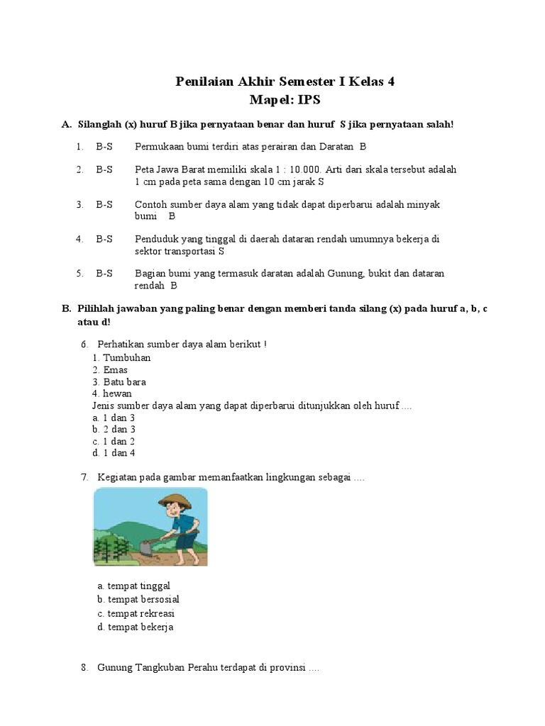 Rahasia Skor Tinggi Ternyata Ini Bocoran Soal PTS IPS Kelas 4 Semester 1 Terbaru Rahasia Skor Tinggi Ternyata Ini Bocoran Soal PTS IPS Kelas 4 Semester 1 Terbaru