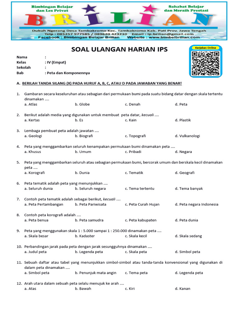 Wajib Tahu 10 Contoh Soal Essay IPS Kelas 4 Semester 2 Agar Nilai Ujian Melejit Wajib Tahu 10 Contoh Soal Essay IPS Kelas 4 Semester 2 Agar Nilai Ujian Melejit