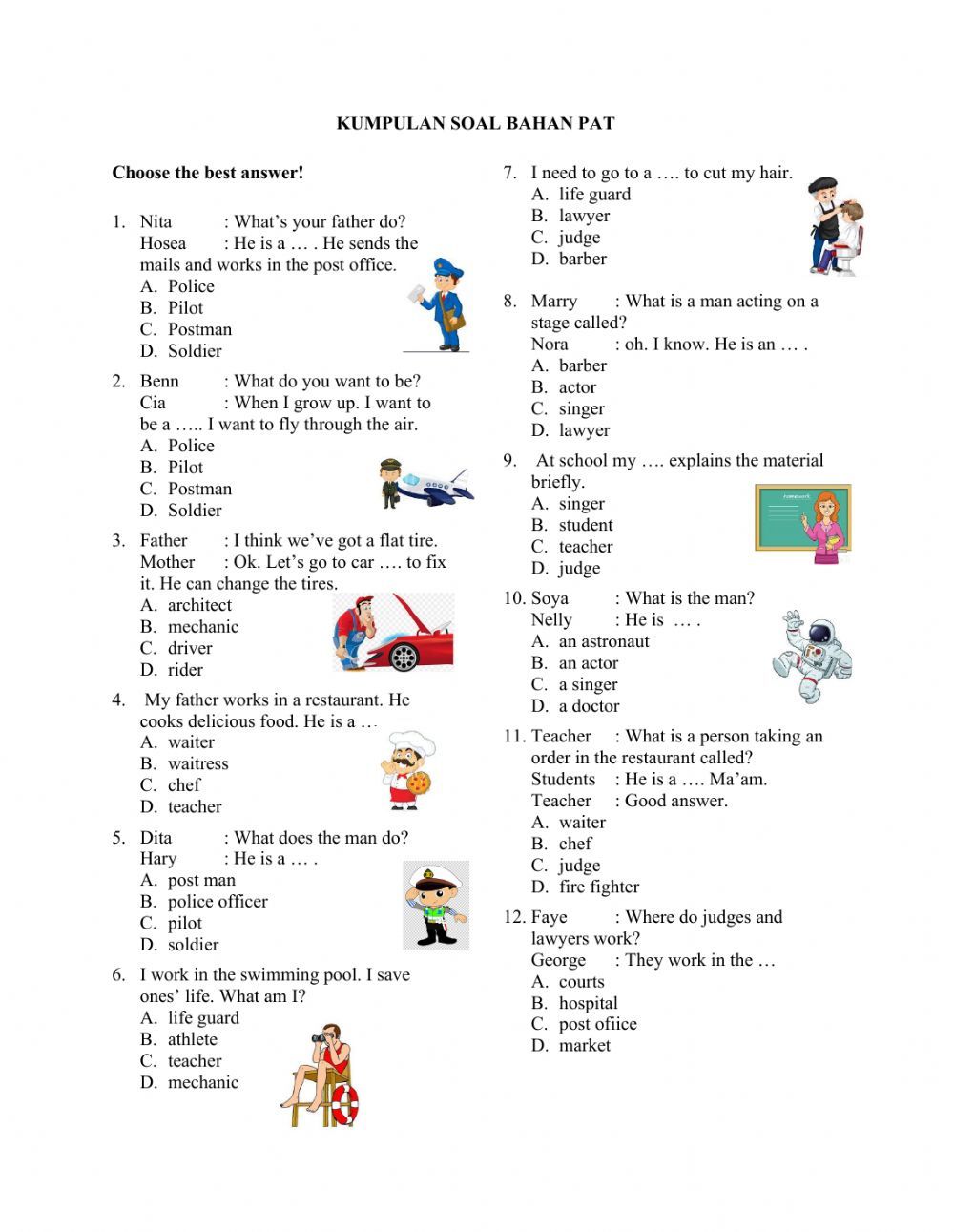 Wajib Tahu! Inilah Bocoran Soal Soal Ujbahas Inggris Semester Genap Kelas 3 SD Terbaru Wajib Tahu! Inilah Bocoran Soal Soal Ujbahas Inggris Semester Genap Kelas 3 SD Terbaru