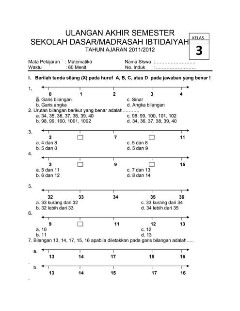 Wajib Tahu Kumpulan Soal Soal Ujian Kelas 3 SD Semester 1 Agar Nilai Anak Melejit Wajib Tahu Kumpulan Soal Soal Ujian Kelas 3 SD Semester 1 Agar Nilai Anak Melejit